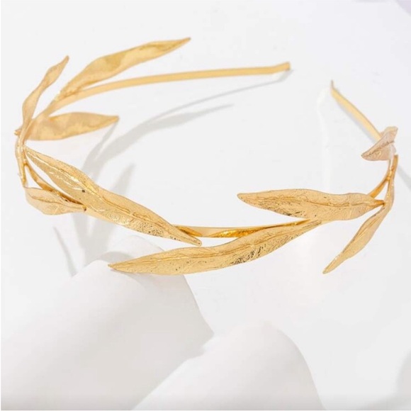 New! Gold Leaf Headband NWOT - Picture 2 of 3